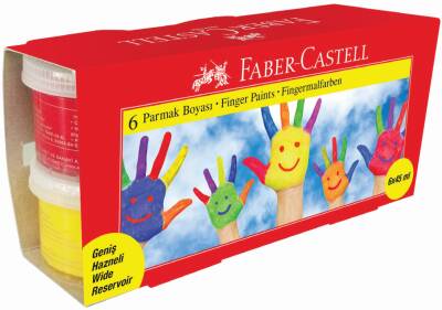 Faber Parmak Boyası 6 Renk 45 ml - Faber Castell