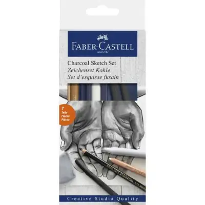 Faber Castell Sketch Charcoadl Set - Faber Castell