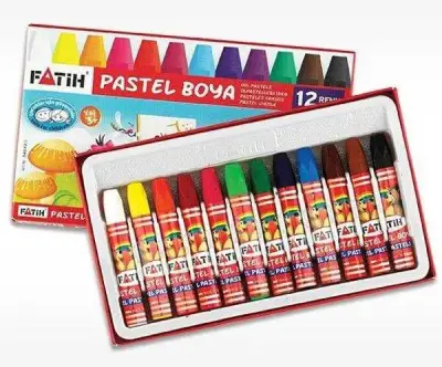 Fatih Oil Pastel Boya Karton Kutu 12 Renk - Fatih