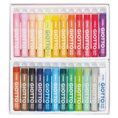Giotto Olio Maxi Pastel Boya 24 Lü - Giotto