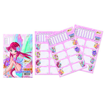 Gıpta 3130 Winx Ders Programlı Okul Etiketi 16 x 24 3 Yp - Gıpta