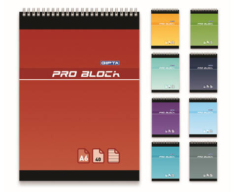 Gıpta Bloknot Pro Block Çizgili Defter 40 Yp A5 Karton Kapak Spiralli - 1