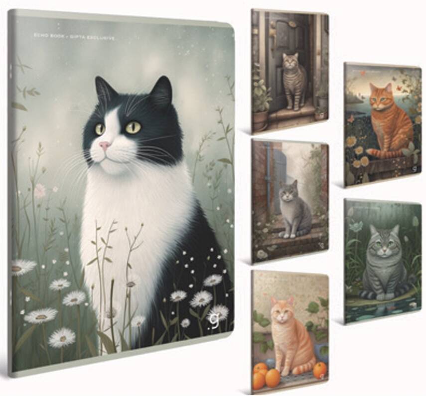 Gıpta Echo Book Çizgili Defter 60 Yp 13 x 18 Karton Kapak Tel Dikiş - 3