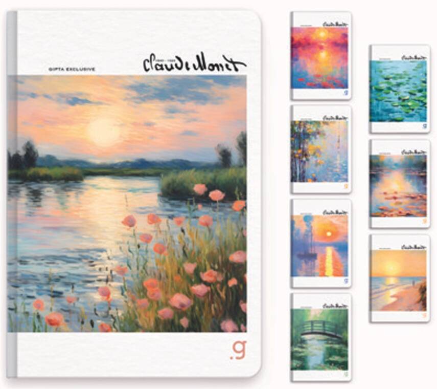 Gıpta Monet Kareli Defter 96 Yp 17 x 24 Sert Kapak - 3