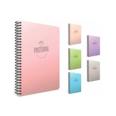 Gıpta Pastoral Çizgili Defter 96 Yp 17 x 24 Plastik Kapak Spiralli - Gıpta