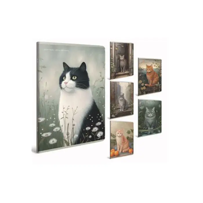 Gıpta Pastoral Kareli Defter 120 Yp A4 Plastik Kapak Spiralli - 1