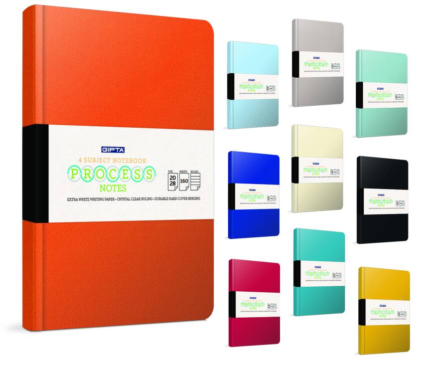 Gıpta Process Çizgili Defter 120 Yp 20 x 28 Sert Kapak - 3