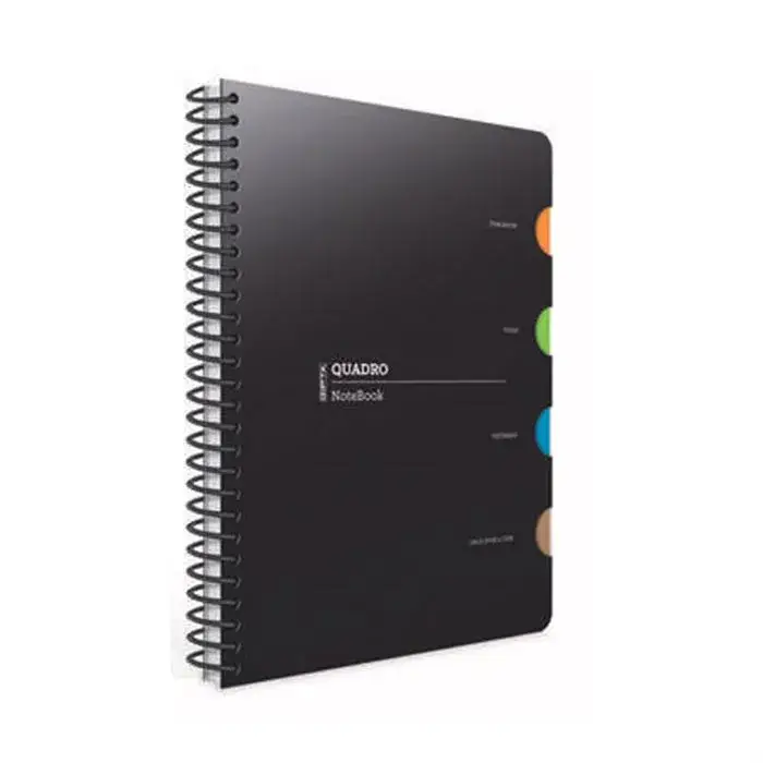 Gıpta Quadro Spiralli Defter Kareli 4 Seperatörlü 150 Yp A4 - 1