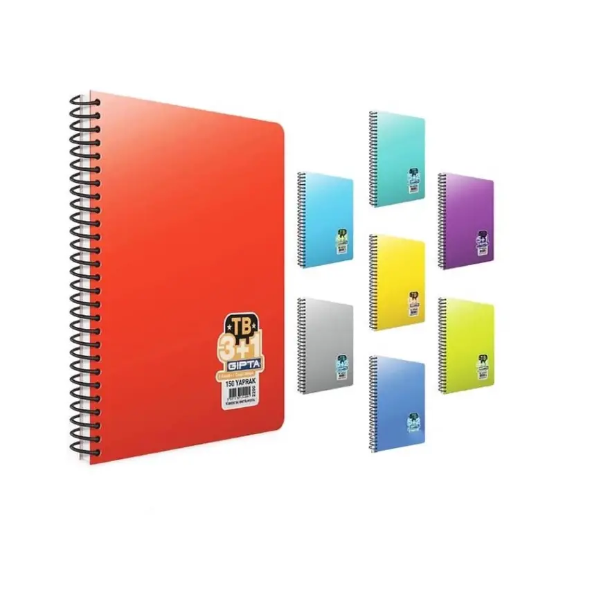 Gıpta Tb Defter 150 Yp A4 3+1 Pastoral Spiralli - 1