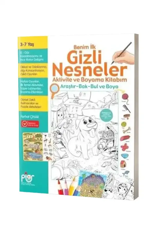 Gizli Nesneler Aktivite ve Boyama Kitabım - 1