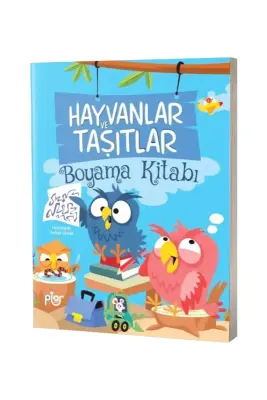 Hayvanlar ve Taşıtlar Boyama Kitabı - Piar Kids