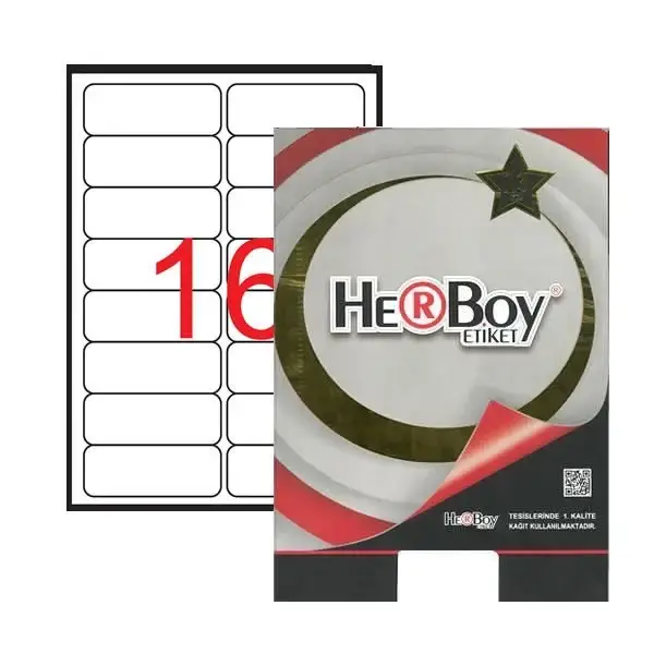Herboy Lazer Etiket Beyaz Hb-1016 99.1 x 34 mm - 1