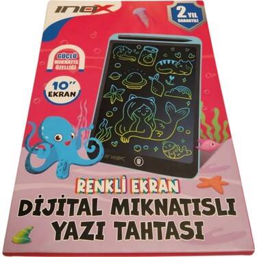İnox Dijital Yazı Tahtası 10 İnç Mıknatıslı - İnox