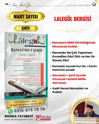 Lalegül Dergisi 145. Sayı Mart 2025 - Ahıska Basım Yayın