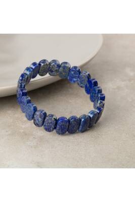 Lapis Lazuli Doğal Taş Geniş Kesim Bileklik - Osmanlı Doğaltaş