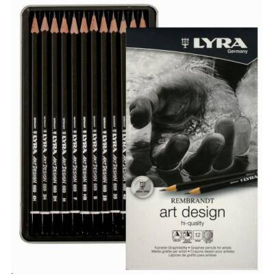Lyra Dereceli Kalem Art Desıgn Metal Kutu 12 Li - Lyra