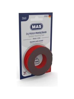 Mas 2661 Montaj Bandı Dış Mekan Güçlü 19 mmx1.5m - Mas