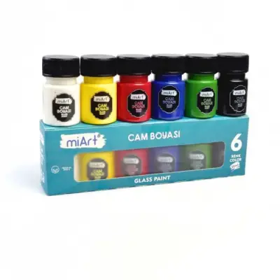 Miart Cam Boyası 30 ml 6 Lı - 2