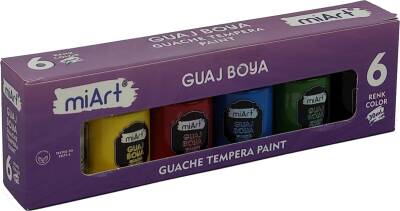 Miart Guaj Boya Tempera 30 ml 6 Lı - Miart