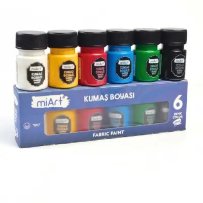 Miart Kumaş Boyası 30 ml 6 Lı - Miart