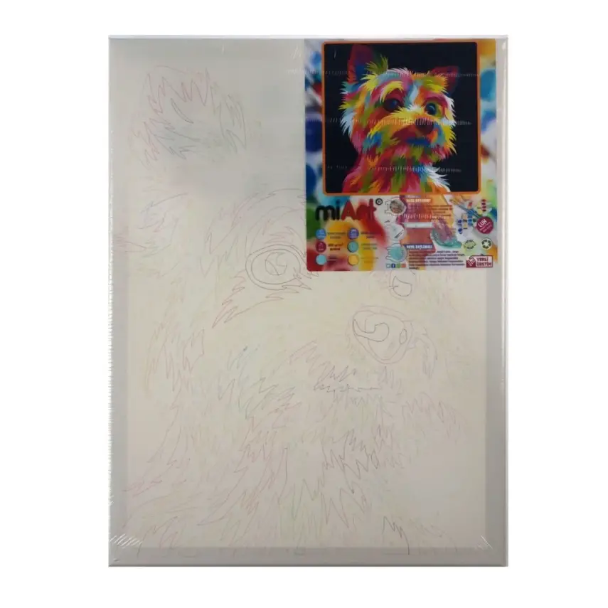 Miart Sayılarla Boyama Seti Sevimli Dost 30 x 40 cm - 1