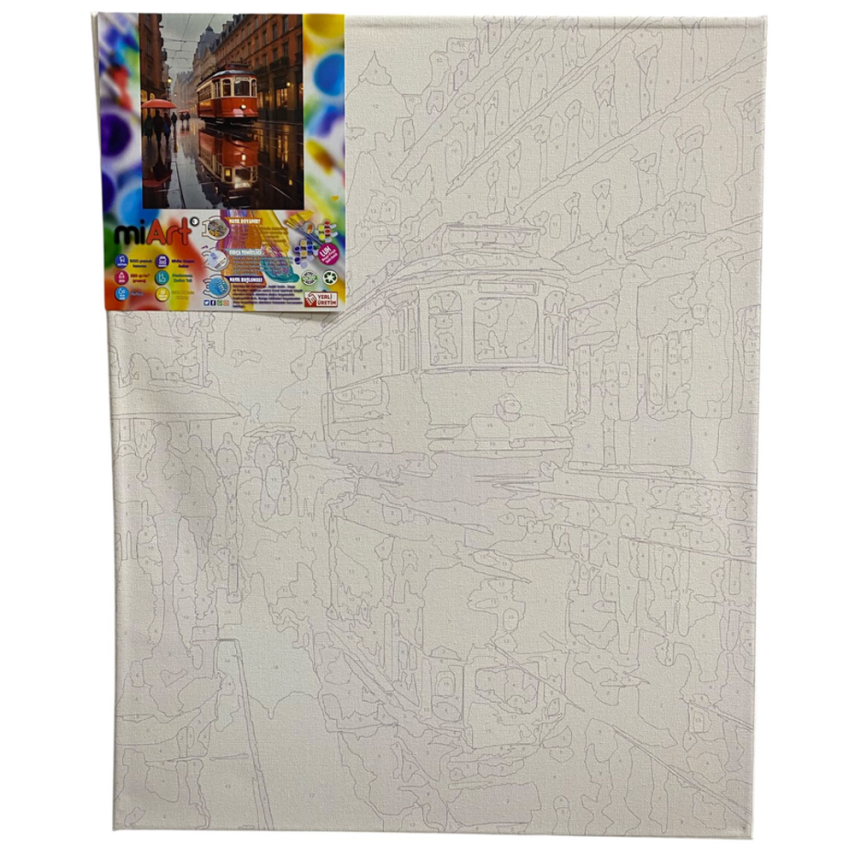 Miart Sayılarla Boyama Seti Taksim 30 x 40 cm - 1