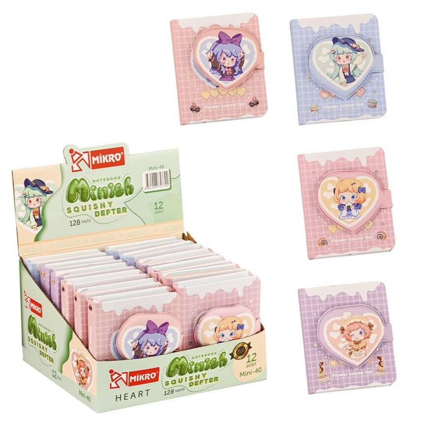 Mikro Minish Squıshy Mini Not Defteri Çizgili Ciltli 128 Yp A0 - 4