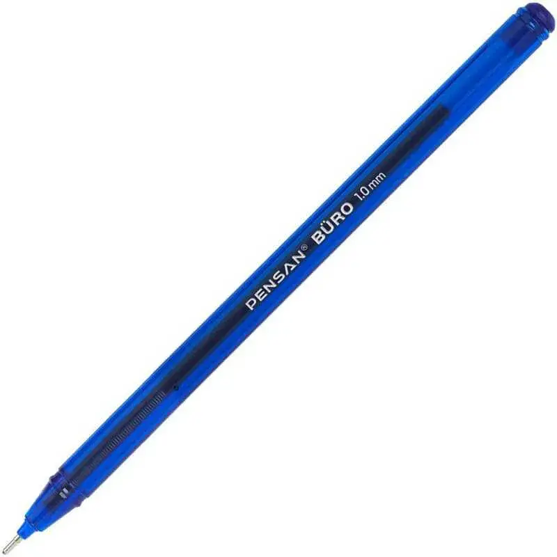 Pensan Büro Tükenmez Kalem 1Mm Mavi - 1