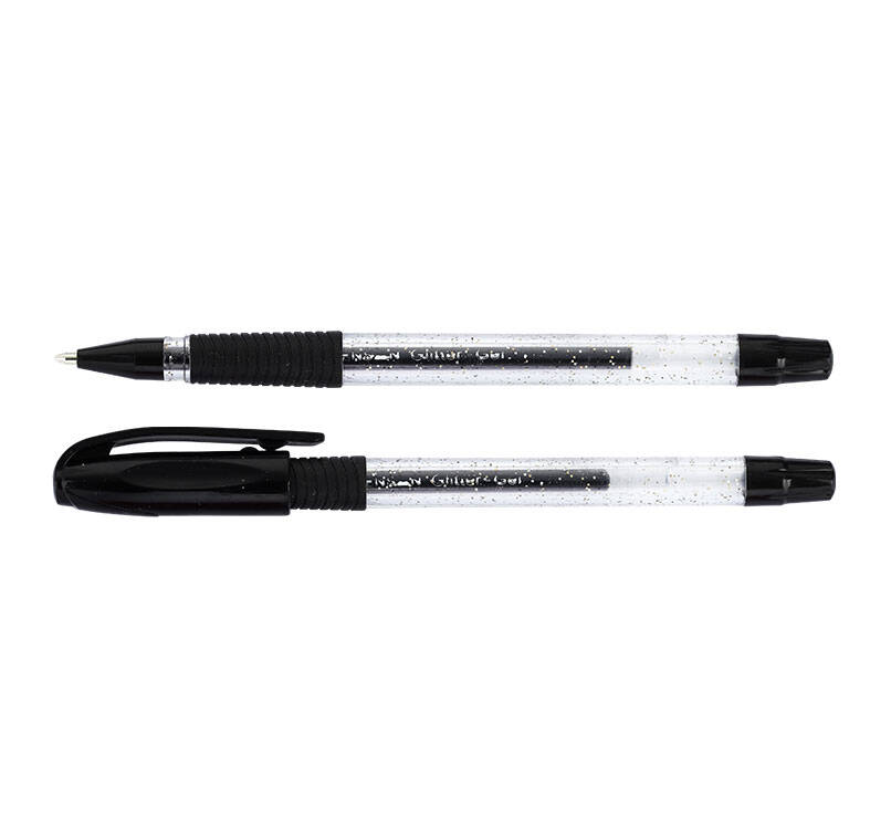Pensan Glitter Simli Jel Kalem 1 mm Siyah - 1