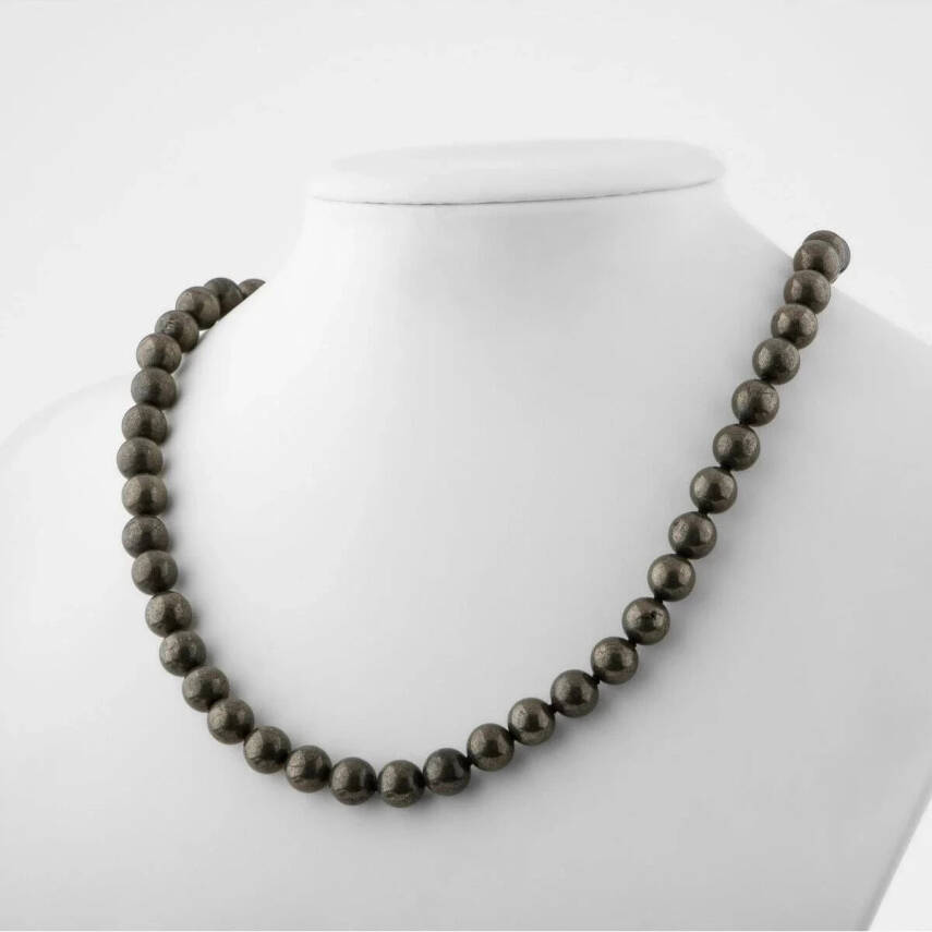 Pirit 8 mm Düğümlü Doğal Taş Kolye - 3