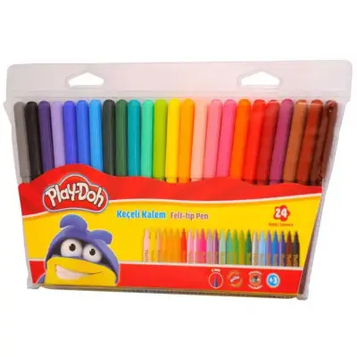 Play-Doh Keçeli Kalem 2 mm 24 Renk - Play-Doh