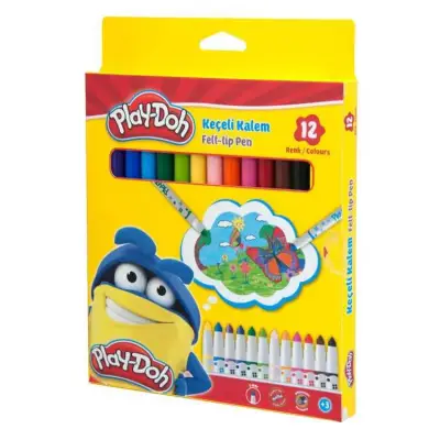 Play-Doh Keçeli Kalem 5 mm 12 Renk - Play-Doh