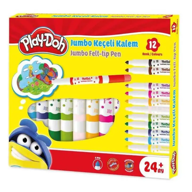 Play-Doh Keçeli Kalem Jumbo 6 mm 12 Li - 2