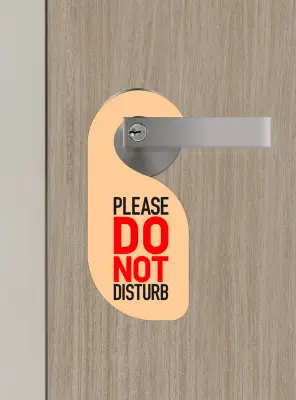 Please Do Not Disturb, Lütfen Rahatsız Etmeyin Kapı Askısı Kapı Uyarı Levhası - Bemenda