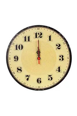 Retro Büyük Rakamlı Duvar Saati 30x30 cm - Bemenda