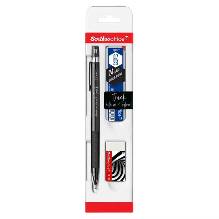 Scrikss Track 3 Lü Set Mekanik Kurşun Kalem 0.7 mm Gri - 2