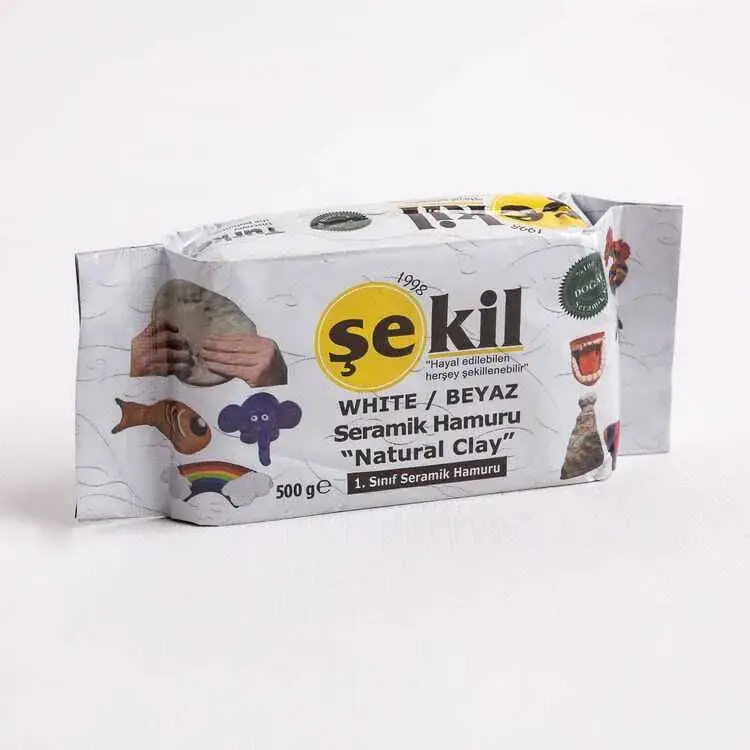 Şekil Kil Hamuru Beyaz 500 gr - 1