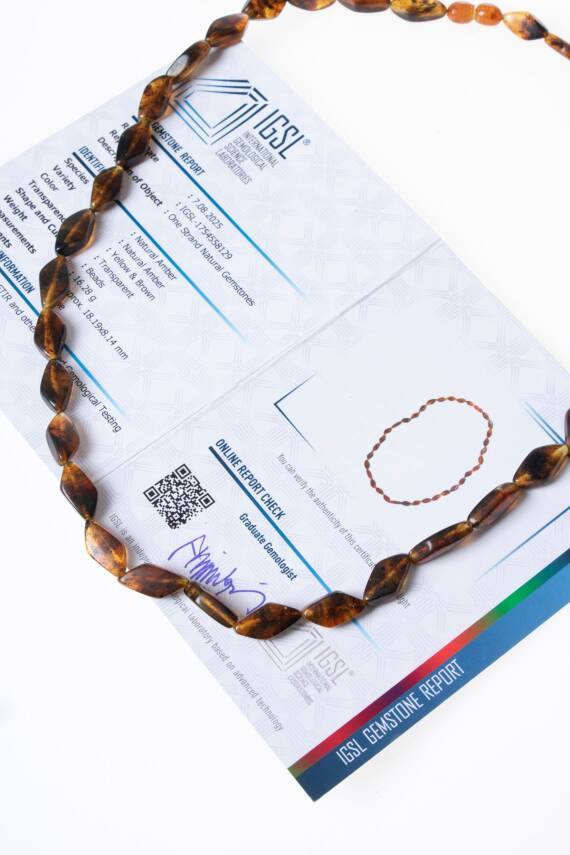 Sertifikalı Kehribar Kolye (S.K:306) - 1