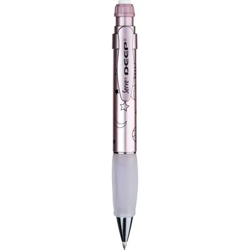 Serve Deep Metalik Serisi Ay Yıldız Figürlü Metalik Rose 0.7 mm Versatil Uçlu Kalem - 2