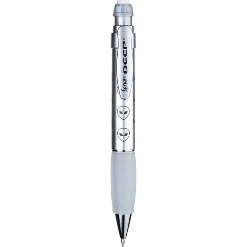 Serve Deep Metalik Serisi Uzaylı Figürlü Metalik Gri 0.7 mm Versatil Uçlu Kalem - 1