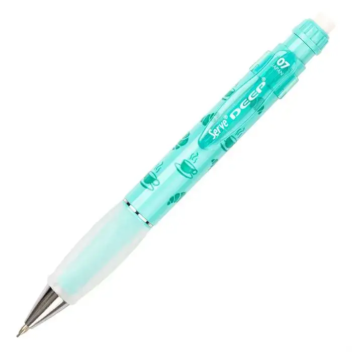 Serve Deep Sarı Okul Seti Uçlu Kalem + Uç + Silgi 0.7 mm 3 Lü Set - 1