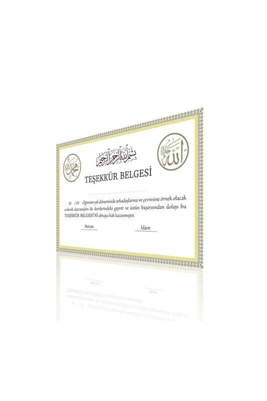 Teşekkür Belgesi Çerçeveli - 2