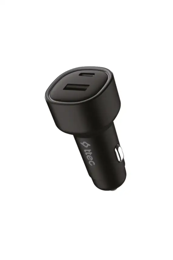 Ttec SmartCharger Duo PD 48 W Araç Hızlı Şarj Aleti USB-C + USB-A Siyah 2CKP02S - 2