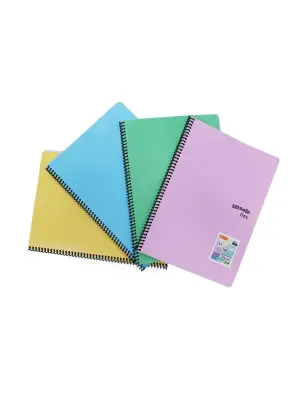 Umur Mynote Çizgili Defter 96 Yp A4 Flex Pastel Kapak Spiralli - Umur