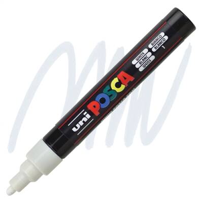 Uniball Posca 5M Markör 2.5 mm Beyaz - Uniball