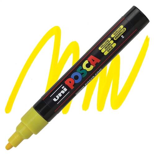 Uniball Posca 5M Markör 2.5 mm Sarı - 2