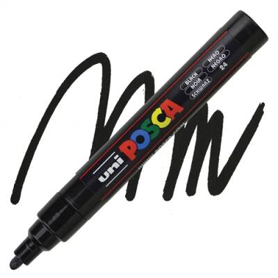 Uniball Posca 5M Markör 2.5 mm Siyah - Uniball
