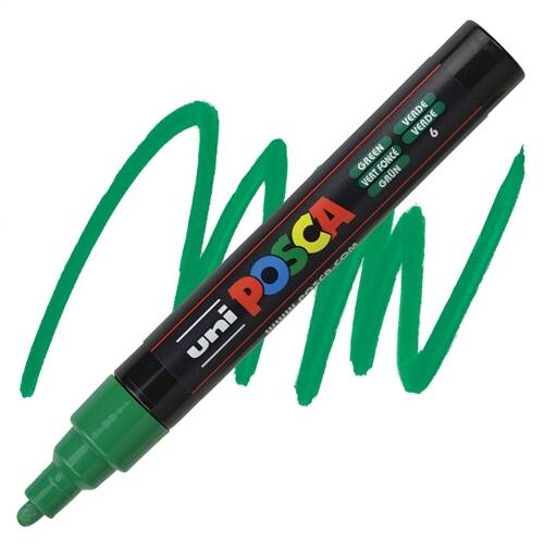 Uniball Posca 5M Markör 2.5 mm Yeşil - 2