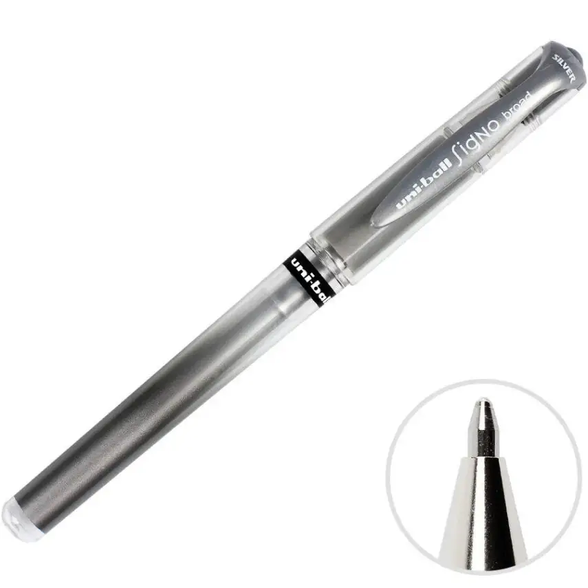 Uniball UM-153 Signo İmza Kalemi 1.0 mm Gümüş - 1