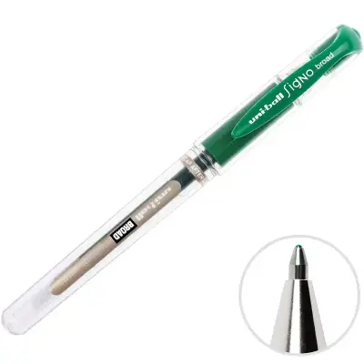 Uniball UM-153 Signo İmza Kalemi 1.0 mm Yeşil - Uniball